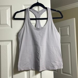 LIGHT LAVENDER LULULEMON RACE LENGTH NULU TANK